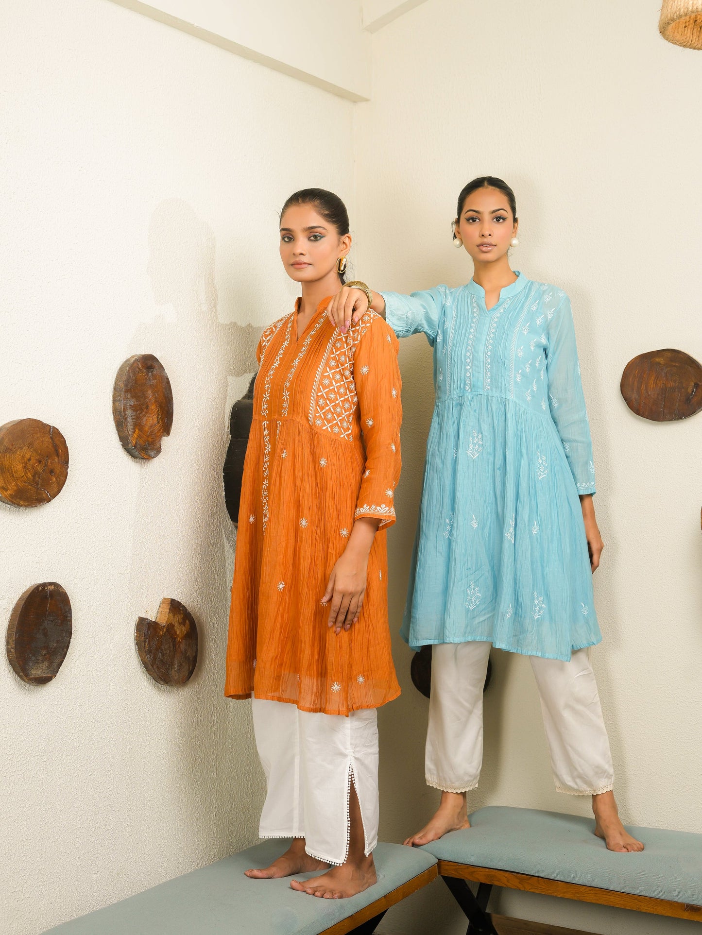 Comfortable and Elegant A-Line Kurta Set with Delicate Embroidery