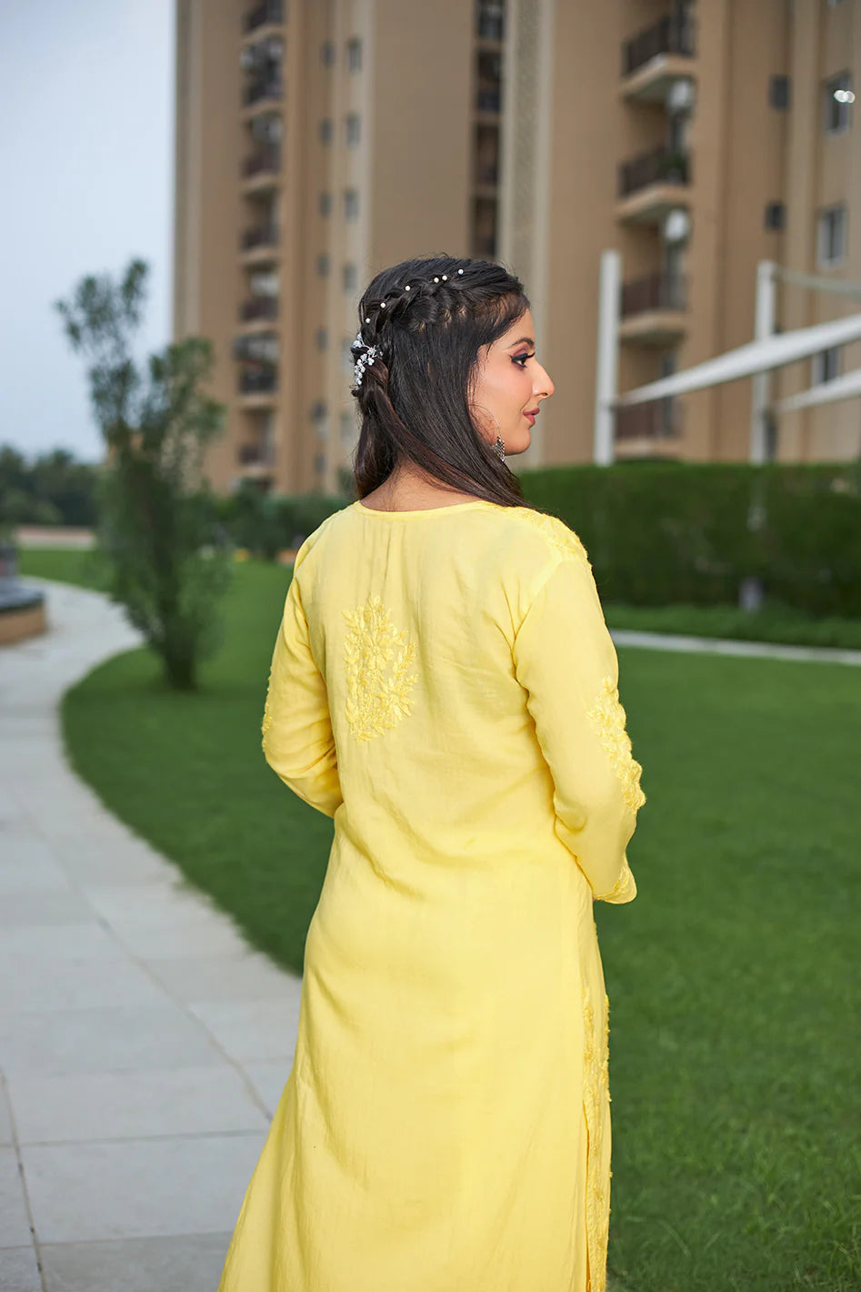 Sleek and Stylish: LabelChikankari’s Modal Cotton Yellow Co-ord Set