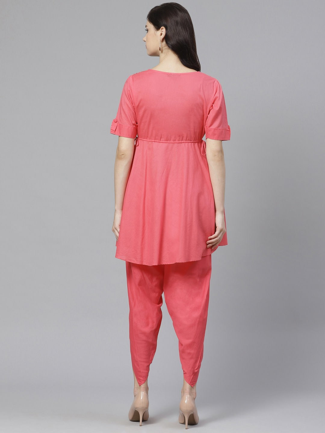 Timeless Lucknowi Chikankari Cotton Kurta with Stylish Dhoti Pants